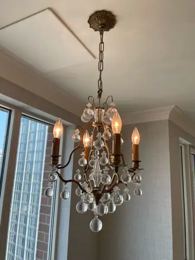 Brass antique chandelier , View more