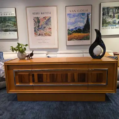 MCM vintage Oak rosewood dresser set, View more