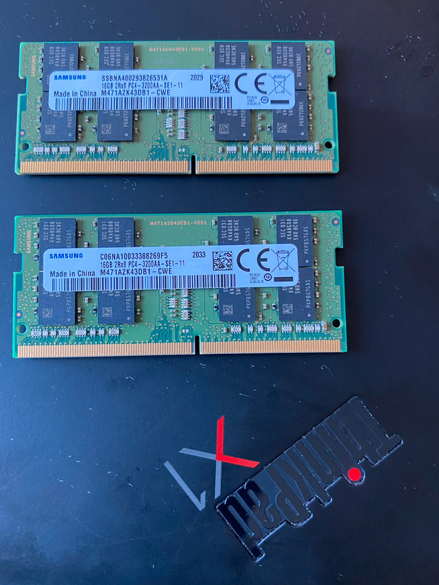 Samsung 16GB DDR4 3200MHz SODIMM PC4-25600 CL22 2Rx8 1.2V 260-Pin SO-DIMM  Laptop Notebook RAM Memory Module M471A2K43DB1-CWE