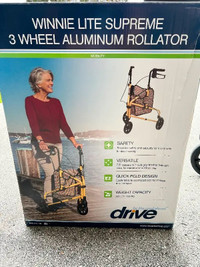 DRIVE MEDICAL - 3 Wheel Aluminum Walker