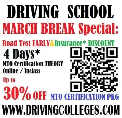 DRIVING SCHOOL G2 G Scarborough MTO CERTICATION* in 4 Days*, View more