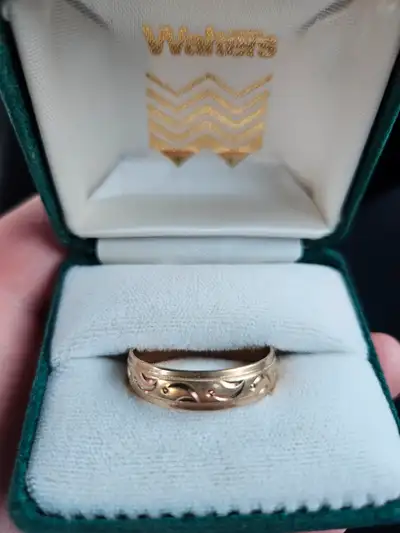 Men's Custom Gold Wedding Band, View more