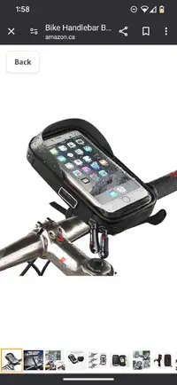 Bike phone holder, waterproof, wallet. 