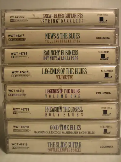 8 VARIOUS - ROOTS N BLUES CASSETTE TAPES, View more