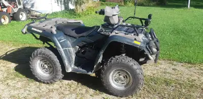 Everything works, runs well, tires are good. Has a winch and bright auxiliary LED lights. Also I hav...