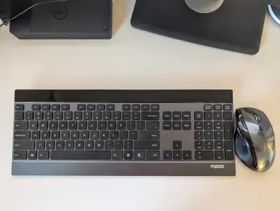 Rapoo modern wireless keyboard and mouse (aluminum casing), View more