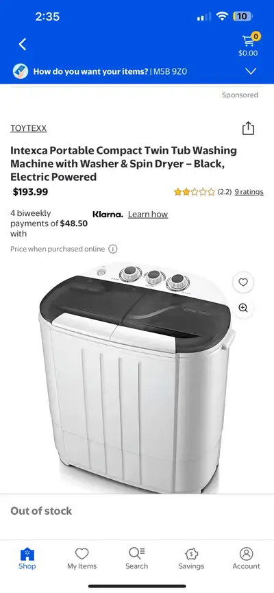 Toytexx Portable Compact Twin Tub Washing Machine, View more