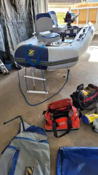 Inflatable Zodiak Boat and Motor