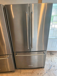 KitchenAid 36 w fridge bottom freezer can deliver