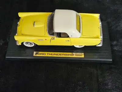 Hi there! I'm selling a 1:18 diecast model of the 1955 yellow Ford Thunderbird. The model is in grea...