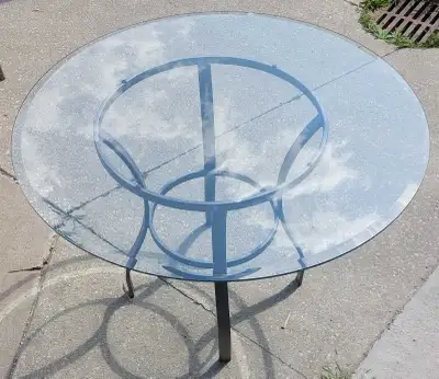 Glass table 42", View more