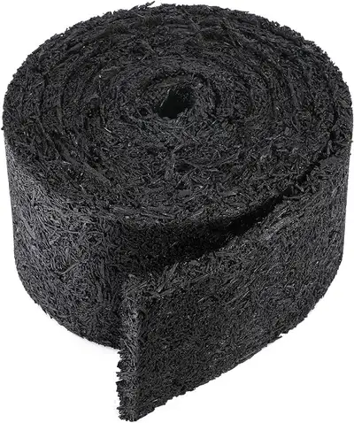 140'' x 5.5" Natural Mulch Roll for Landscaping, Black, View more
