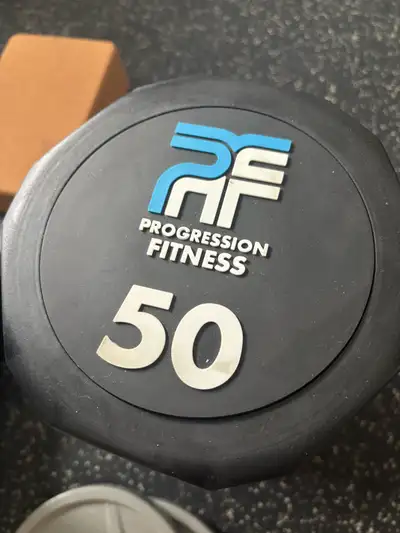 progression fitness dumbbell 50 lbs, View more