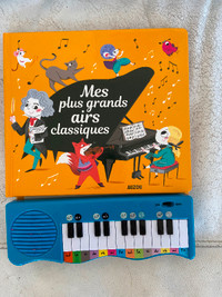 Livre piano pour enfants par Auzou (airs classiques)