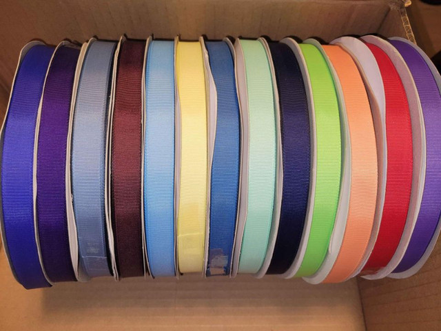 Grosgrain 5/8" Ribbon 100% Polyester 100 yards in Hobbies & Crafts in City of Toronto