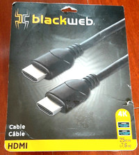 Blackweb 25 FT High-Speed HDMI Cable (Black)