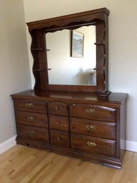 9 Drawer Dresser with mirror