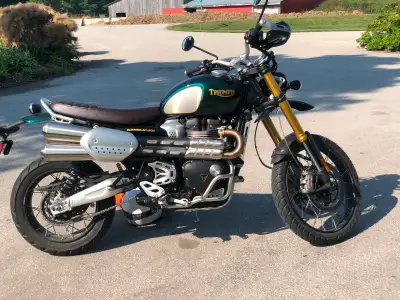 2021 Triumph Scrambler 1200 Steve McQueen Edition 933 of only 1,000 made Under 1,900 km’s Includes T...