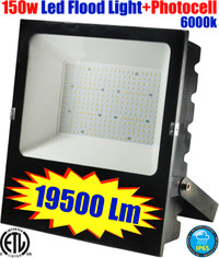 150w-200w 19500-26000 Lumens 120V Led Flood Lighting Fixtures: E