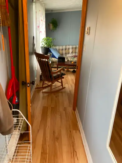 Room with half bath in quiet home, access to kitchen,full bath and rear deck