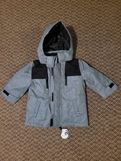 Kids winter jacket brand new with tags, color Gray Size, 2T asking $20 OBO. All offers are incurred...