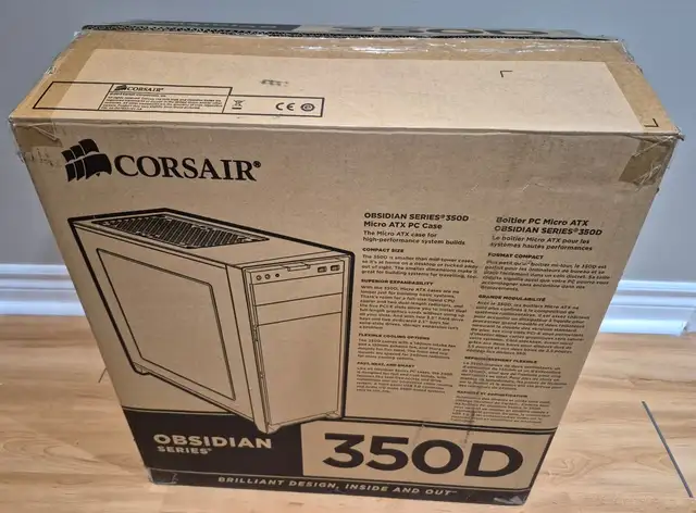 Corsair Obsidian Series 350D Mini-Tower Case (Window) in System Components in Oakville / Halton Region - Image 5
