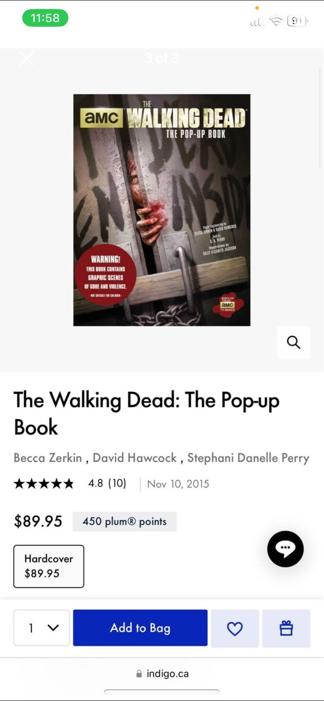 Walking dead book in Other in Napanee - Image 3