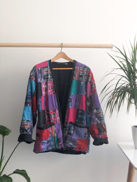 M- Patchwork Quilt Jacket