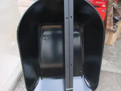 For Sale Brand new in box ,never used Project Source Wheelbarrow with Steel Tray - 4 cu. ft. - Black...