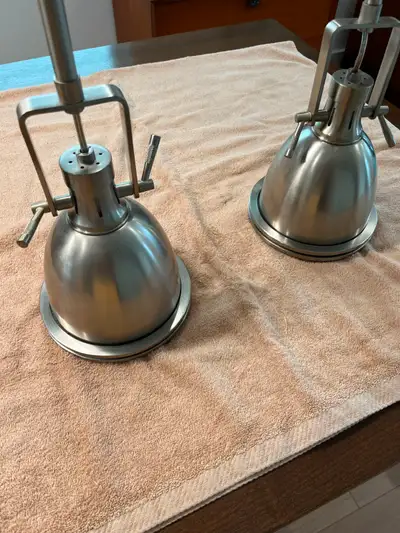 Pendant lights for sale. From Restoration Hardware, the Benson 8" pendant in nice condition. Include...