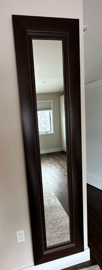 High Quality Dark Wood Mirror 20" x 82"