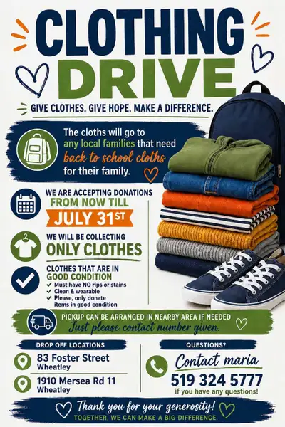 Clothing Drive, View more