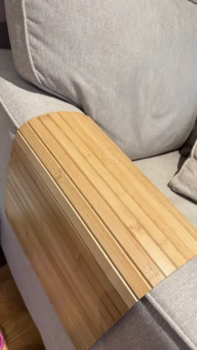 RÖDEBY Armrest tray, bamboo, View more