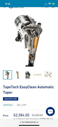 Tapetech automatic taper
