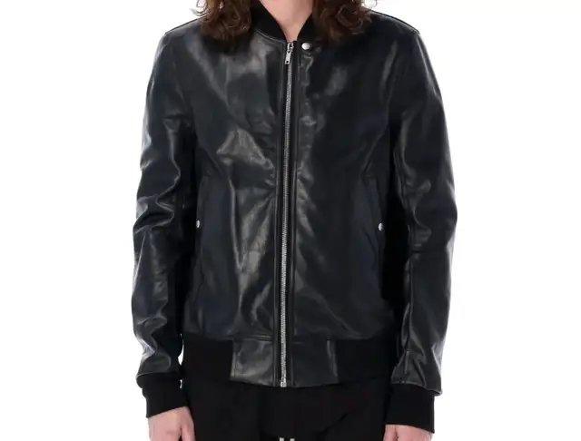 Men’s Rick Owen’s leather jacket in Men's in Strathcona County - Image 2