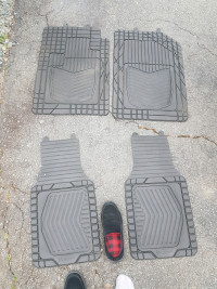 CAR AUTOMOBILE VEHICLE WINTER MATS FRT & REAR