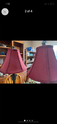 Matching Vintage  31” Tall Lamps