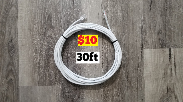 30 Feet Cat5E Ethernet Cable Internet cat5e in Networking in St. Albert