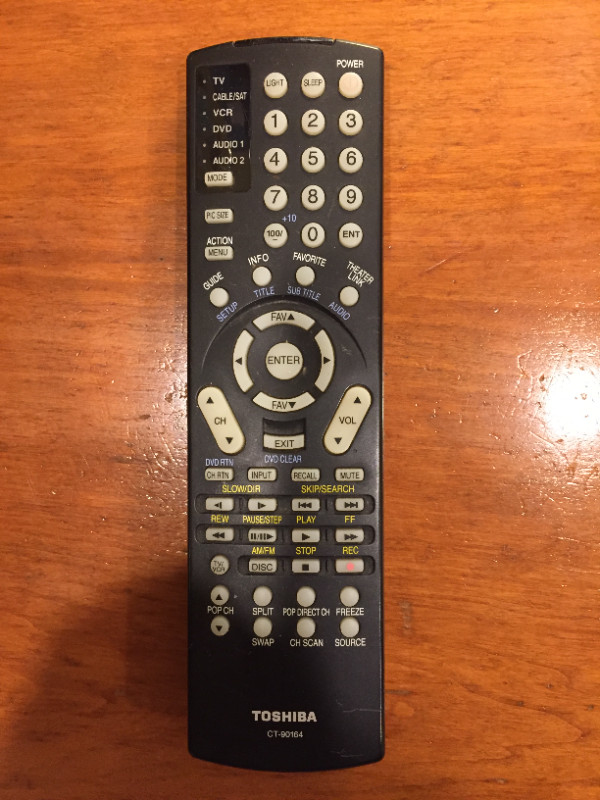 Toshiba TV Remote Control in Video & TV Accessories in St. Catharines