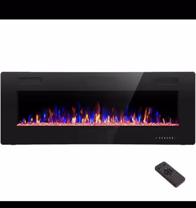 Brand new in box R.W.FLAME Electric Fireplace 50 inch Recessed and Wall Mounted,The Thinnest Firepla...