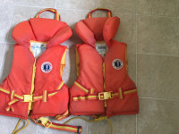 Two Mustang Survival Children's Life Jackets(13-22 kg)