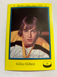 1992 Sports Flash NHL Hockey Stars Since1940 Gilles Gilbert Aut