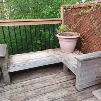 L-shaped Deck/patio Bench