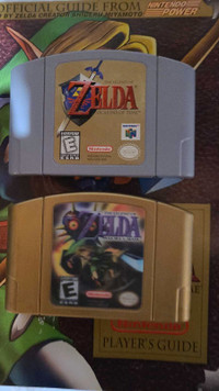 Nintendo 64. Zelda games x 2 and original players guide.