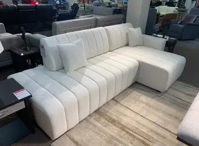 Boucle Sectional Sofa, View more