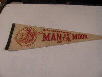 Colorful Apollo 11 Pennant Celebrating the 1969 Moon Landing