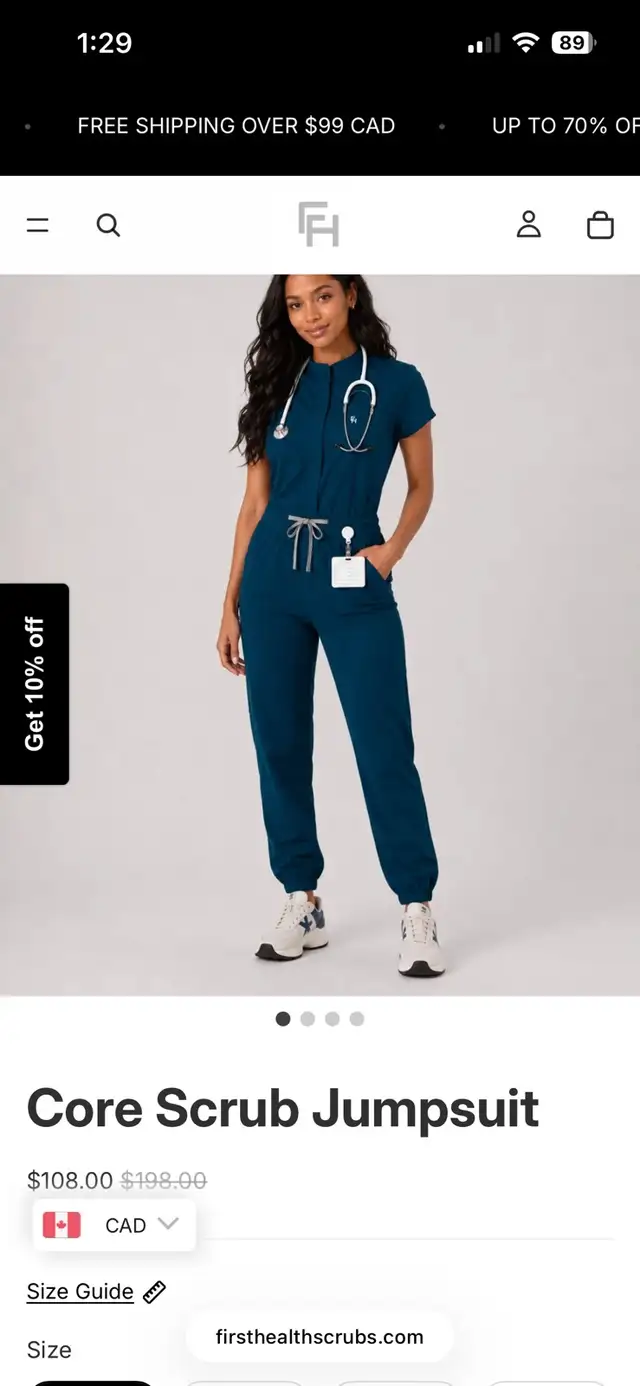 First Health Core Scrub Jumpsuit Size Large in Women's - Other in Calgary - Image 6