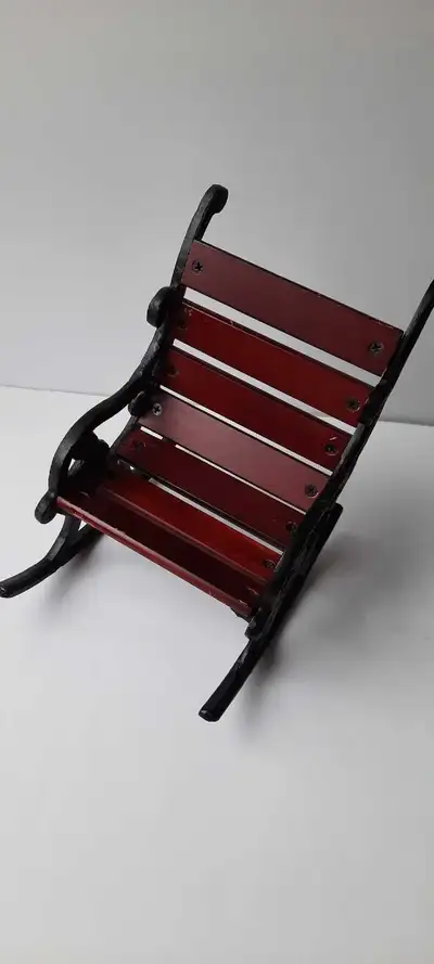 Wooden and Steel Toy Rocking Chair, 2 Available, View more