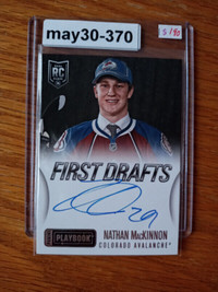 2013-14 Panini First Drafts Autograph RC Nathan Mackinnon rookie