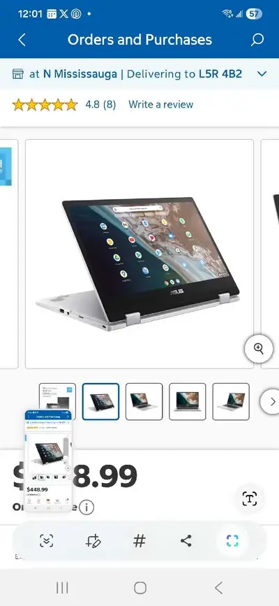 Asus CX1 Chromebook Flip Touchscreen, View more